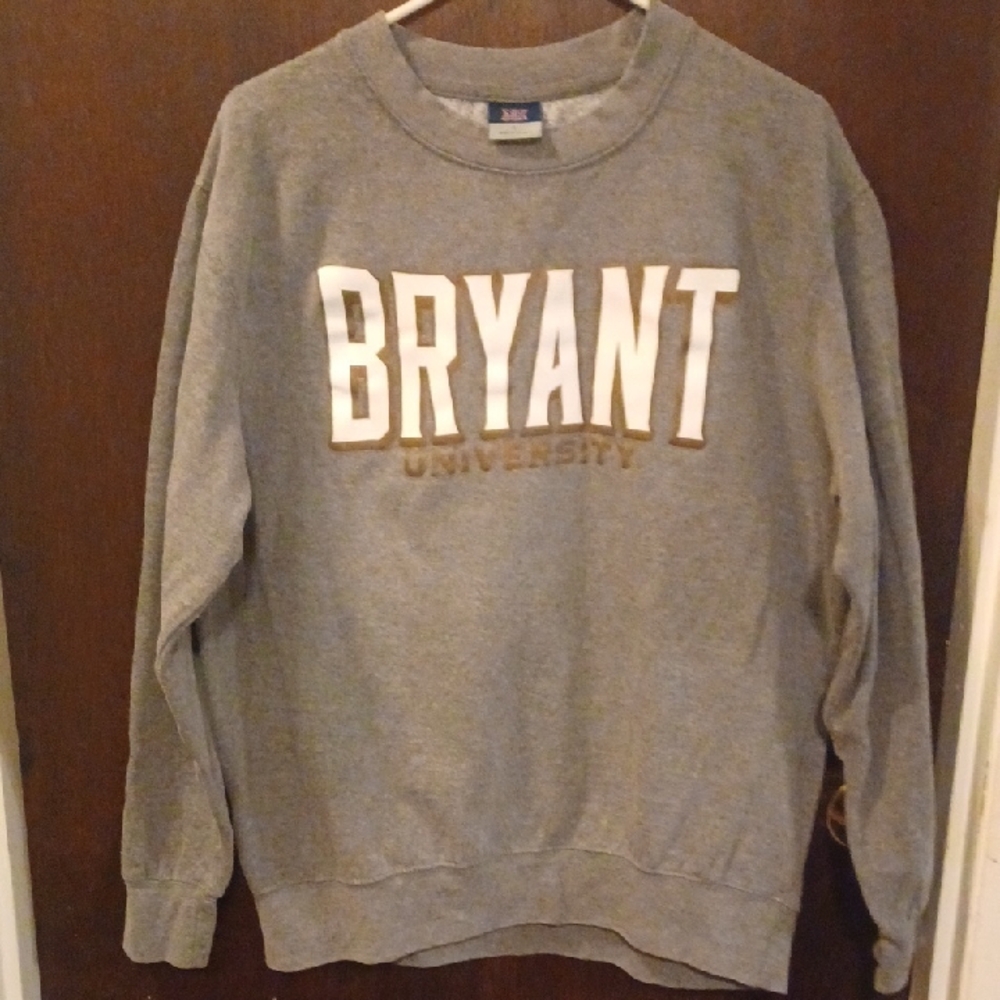 Bryant University Gray MV Sport Crewneck Sweatshirt. Size Large.
